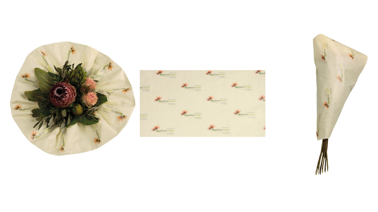 Streudruck über die ganze Fläche